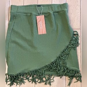 NWT Fringe Skirt